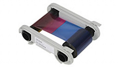 Полноцветная лента (YMCKOK) для двусторонней печати на 500 оттисков с чистящим роликом в Рязани
